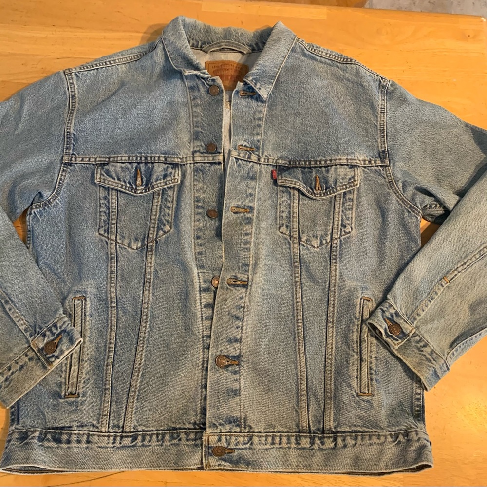 Levis XL USA 90s Trucker Jacket Faded 70507-0389